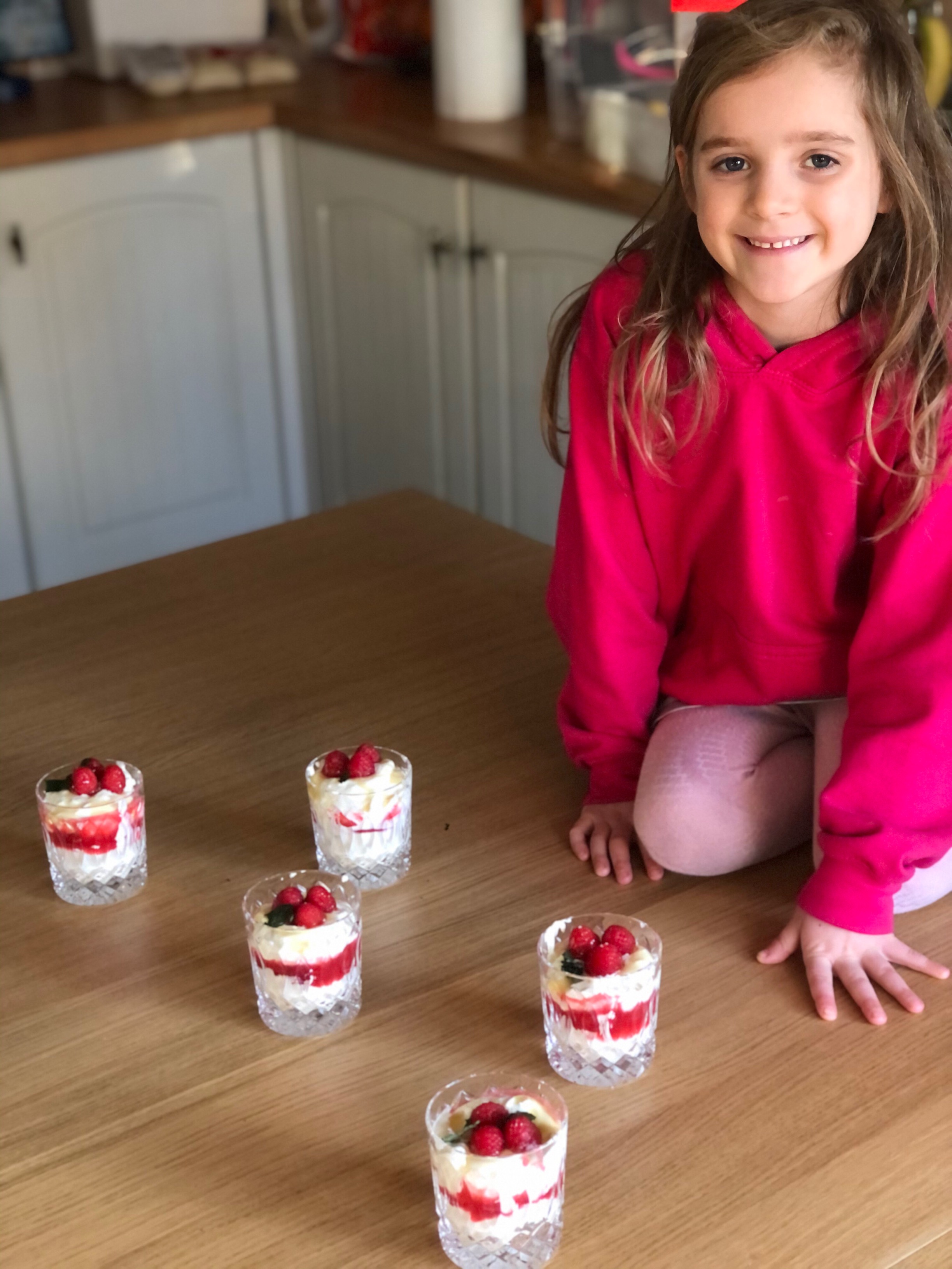 Emilie with her cranachan