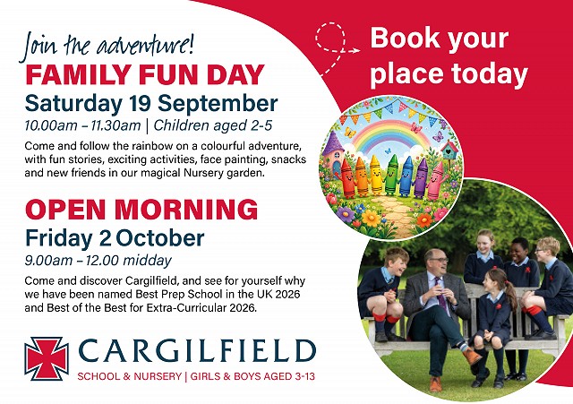 Open Day and Family Fun Day flyer 2026